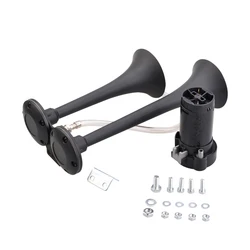 Bocina de aire doble 12V acero inoxidable para coche, camión y moto