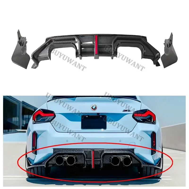 Labio trasero difusor de fibra de carbono para BMW M2 G87 2020-2025 - imagen 2