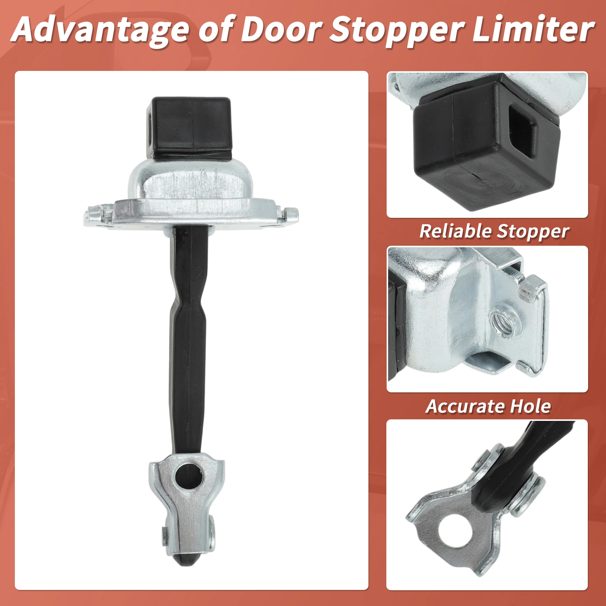 UXCELL 5702A080 Limitador de puerta Mitsubishi L200 Triton MK4 - imagen 4