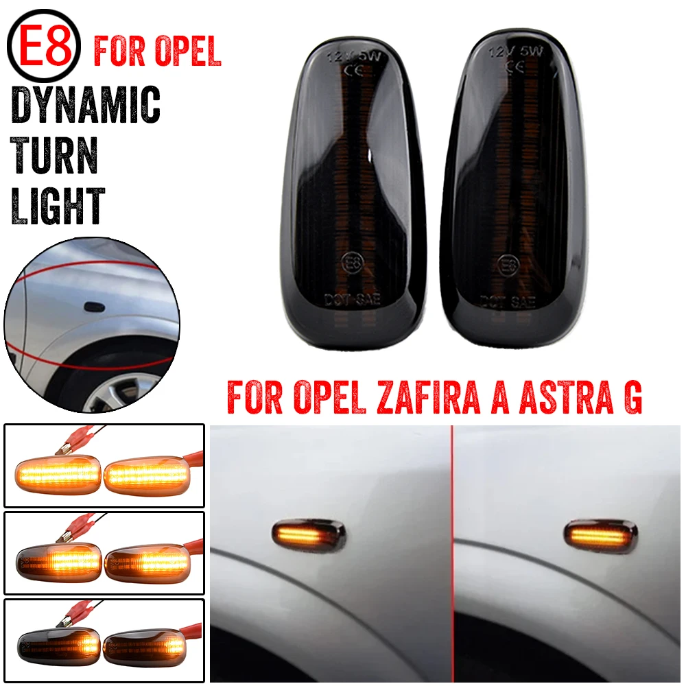 Luz de posición lateral secuencial para vehículos Opel
