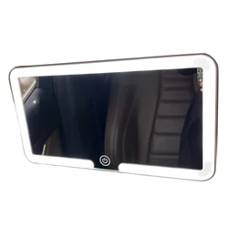 Espejo LED parasol coche con pantalla táctil regulable y 3 modos de luz