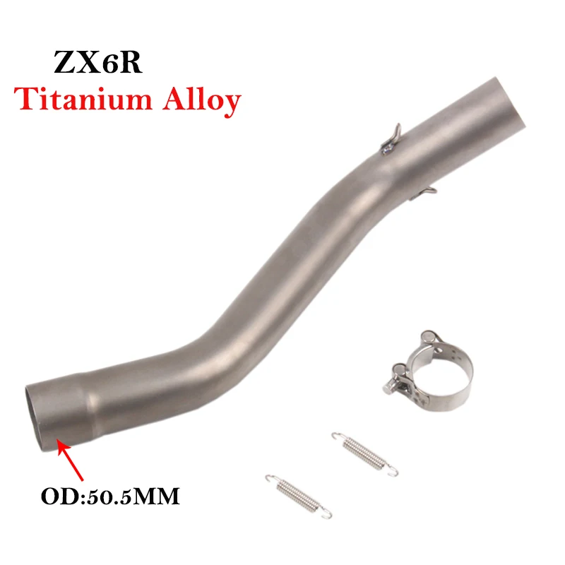 Tubo de escape aleación titanio – Kawasaki Ninja ZX6R ZX-6R 2009-2019 - imagen 4