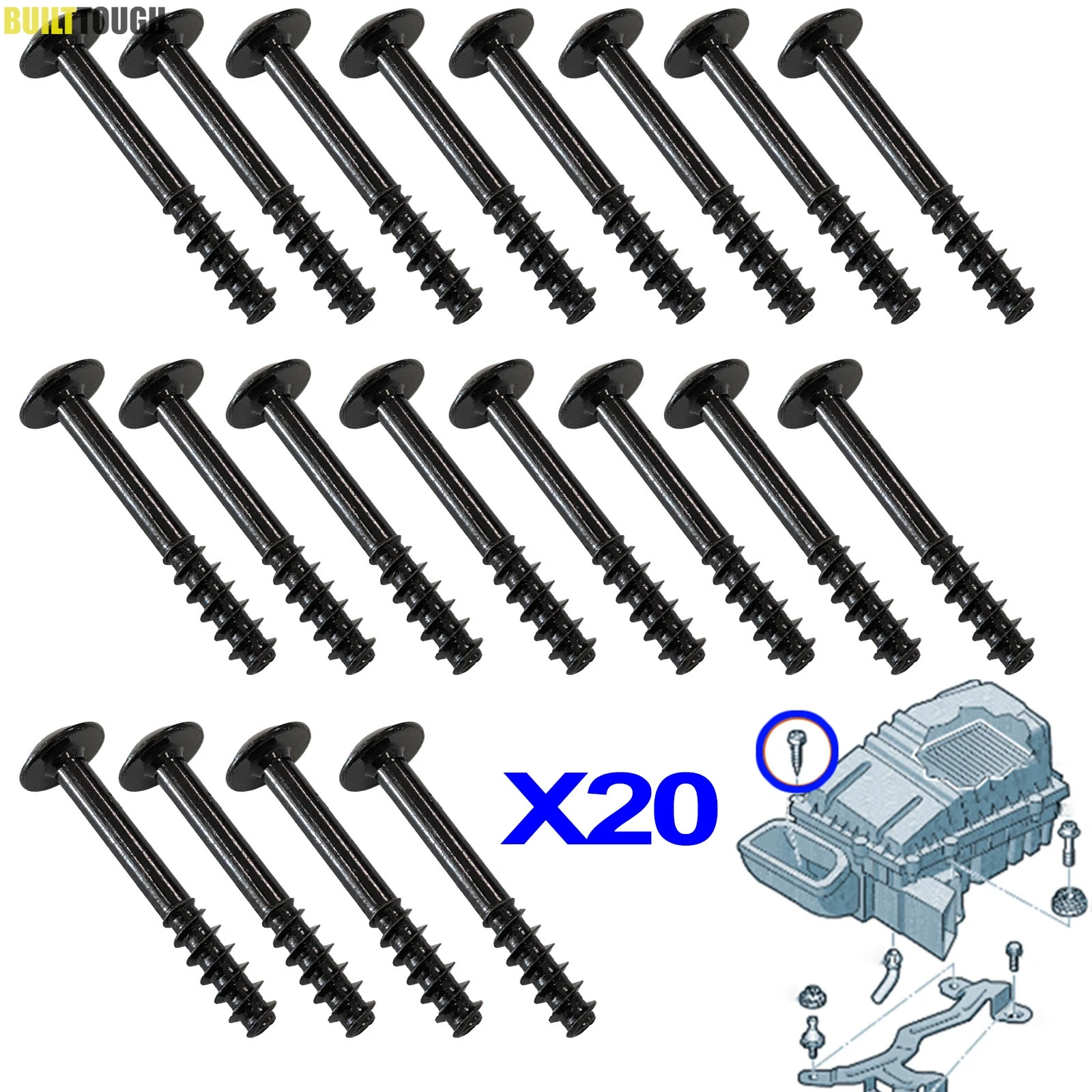 WHT 002087 tornillos retención filtro de aire Audi A1-A6 Q2-Q5