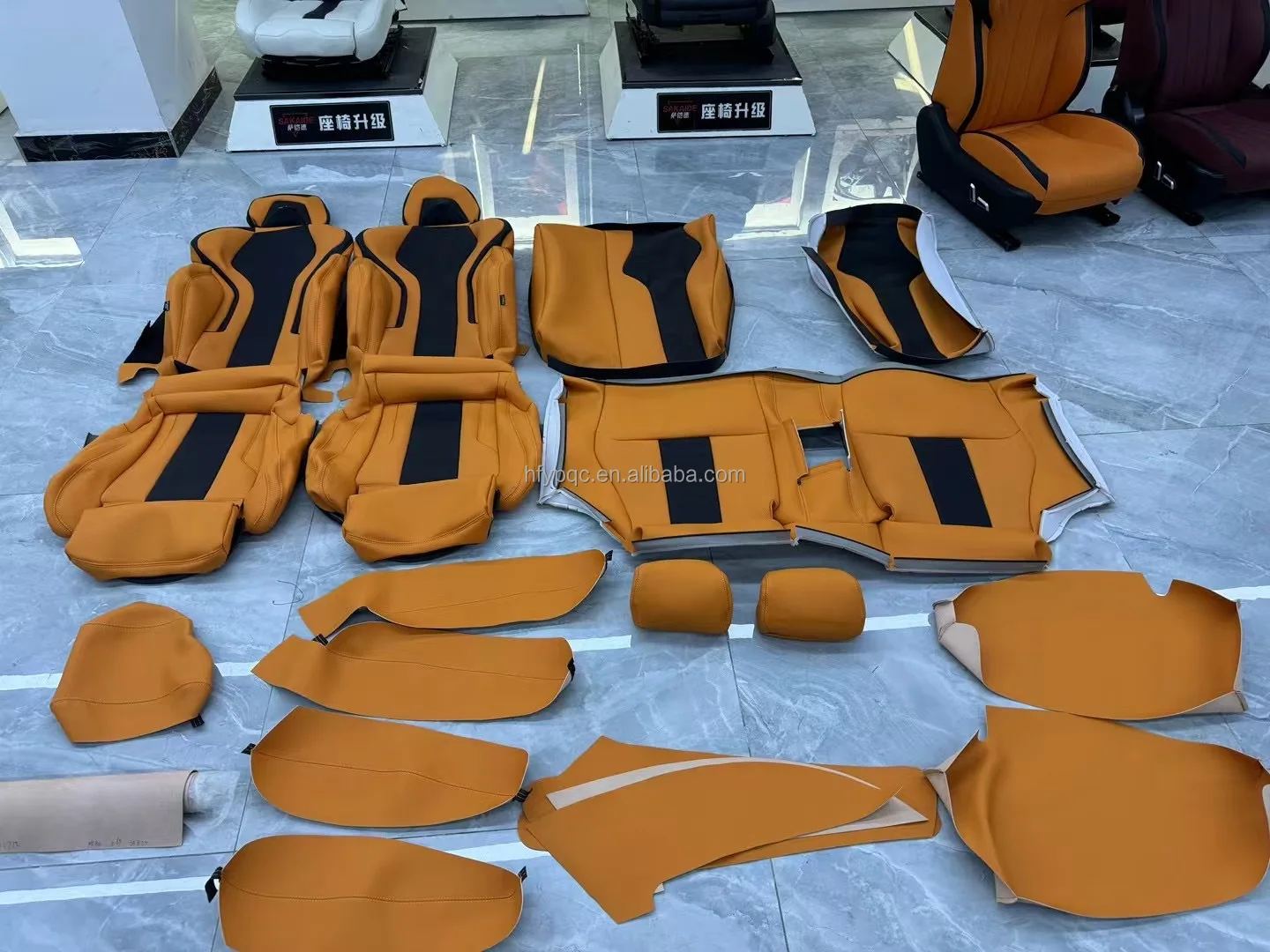 Asiento de carreras deportivo de lujo para coche, Panel de fibra de carbono personalizado, cubierta de cuero, cubo mejorado, asientos RS para Audi A3 A4 A5 A6 A7 Q3 Q5 Q7 Q8 - imagen 5