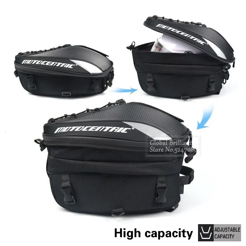 Bolsa trasera impermeable MOTOCENTRIC – Alta capacidad - imagen 4