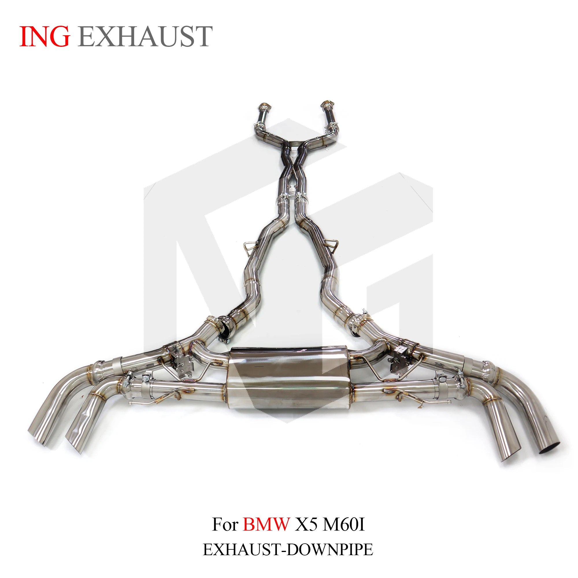 ING-válvula eléctrica de escape SS304, Catback para BMW x5 G06 M60i 4,4 T S68, sistema de accesorios de tubo silenciador deportivo con Control remoto