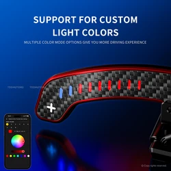 Kit palanca cambios fibra carbono LED BMW F30 G30 1/3 Series