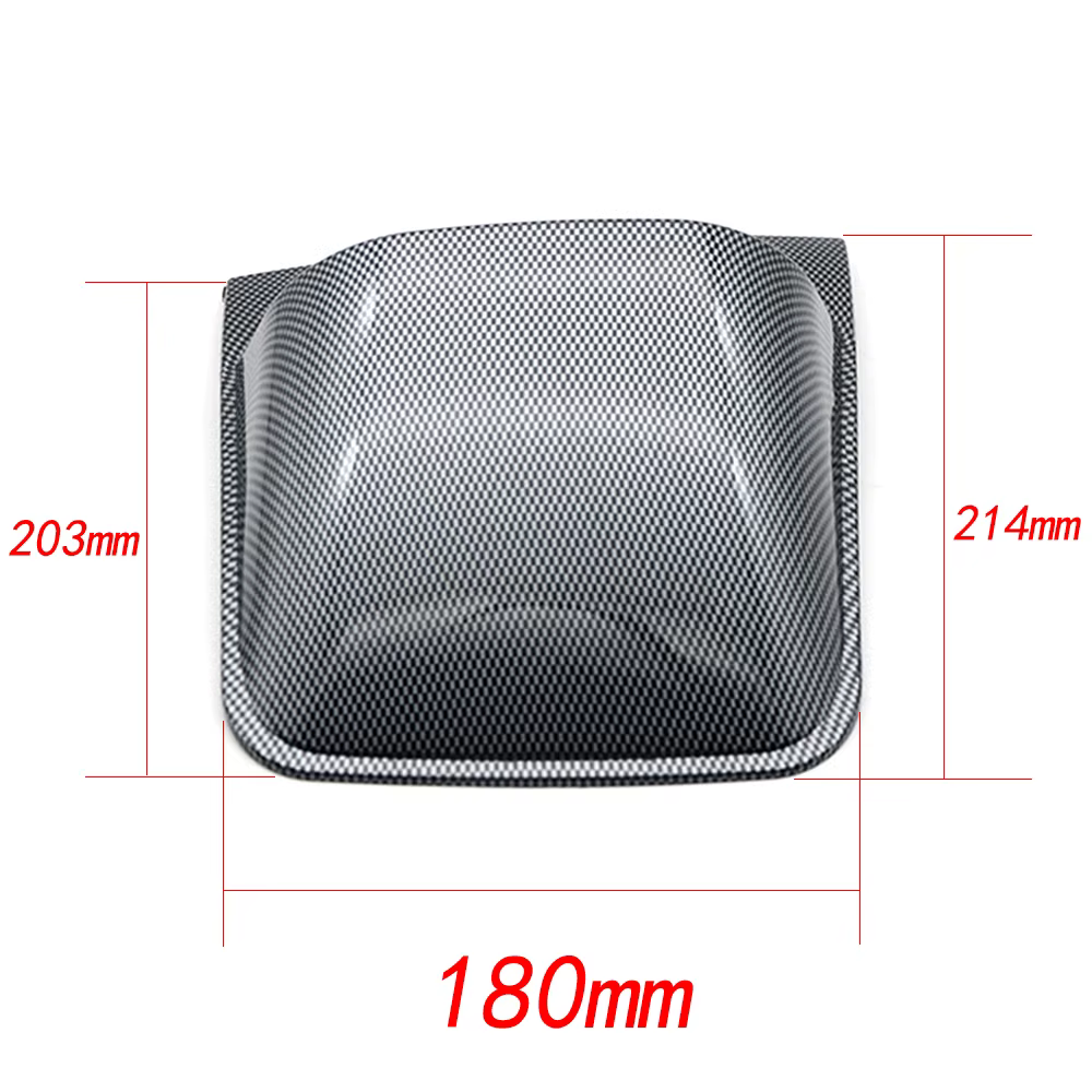 Soporte universal salpicadero 52 mm doble/triple, negro carbono - imagen 3
