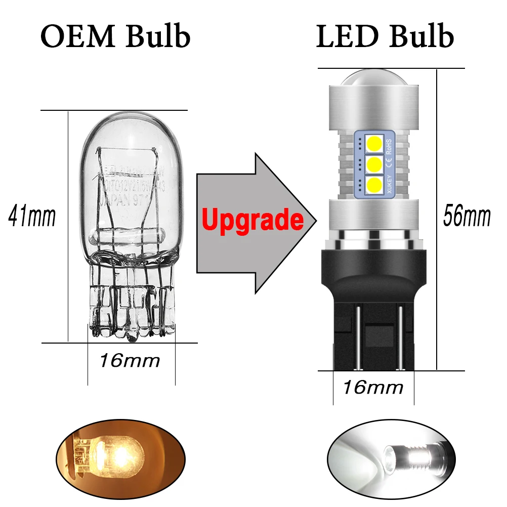 Bombillas LED DRL 580 Canbus luz circulación diurna Fiat 500 - imagen 4