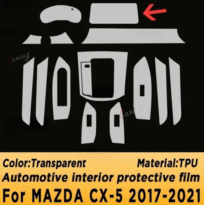 Organizador guantera TPU antirayas Mazda CX-5 2017-2023 - imagen 2