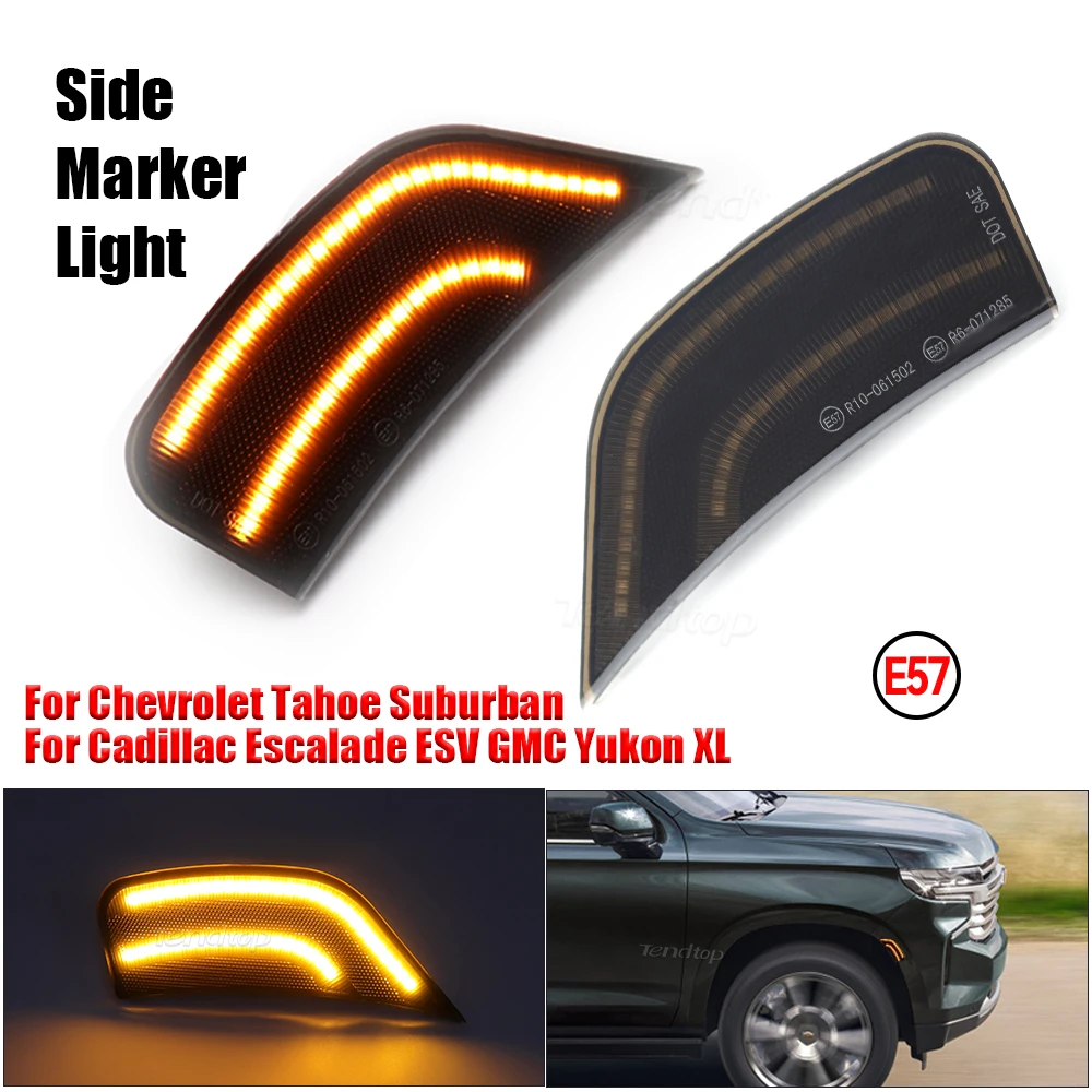 Luz posición lateral LED ámbar Chevrolet Tahoe, Yukon y Escalade