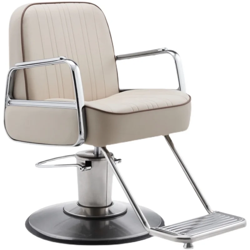 Silla de peluquería plegable y ajustable para corte de cabello