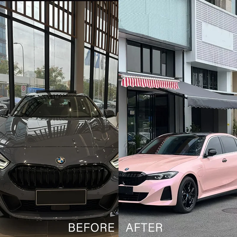 Vinilo cambio de color rosa melocotón – Rollo autoadhesivo para coches - imagen 5