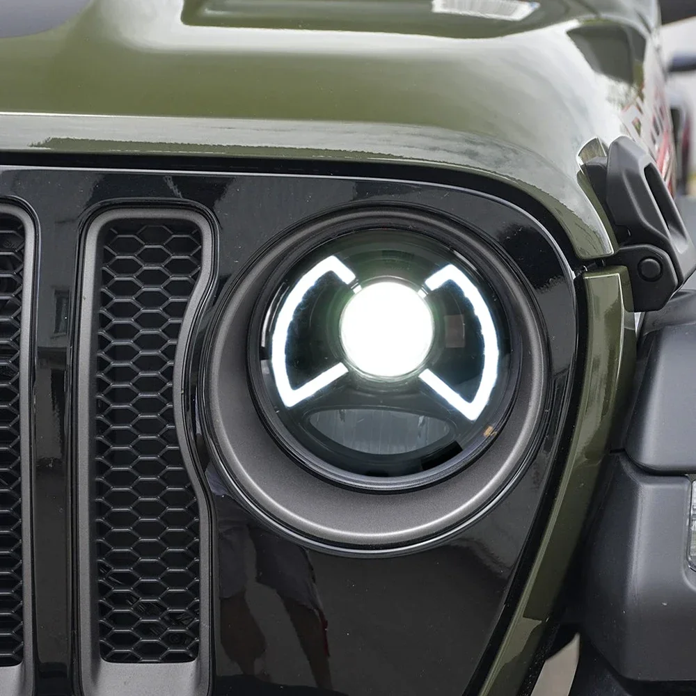 Faros delanteros LED para Jeep Wrangler JL 2018-2024, conjunto - imagen 5