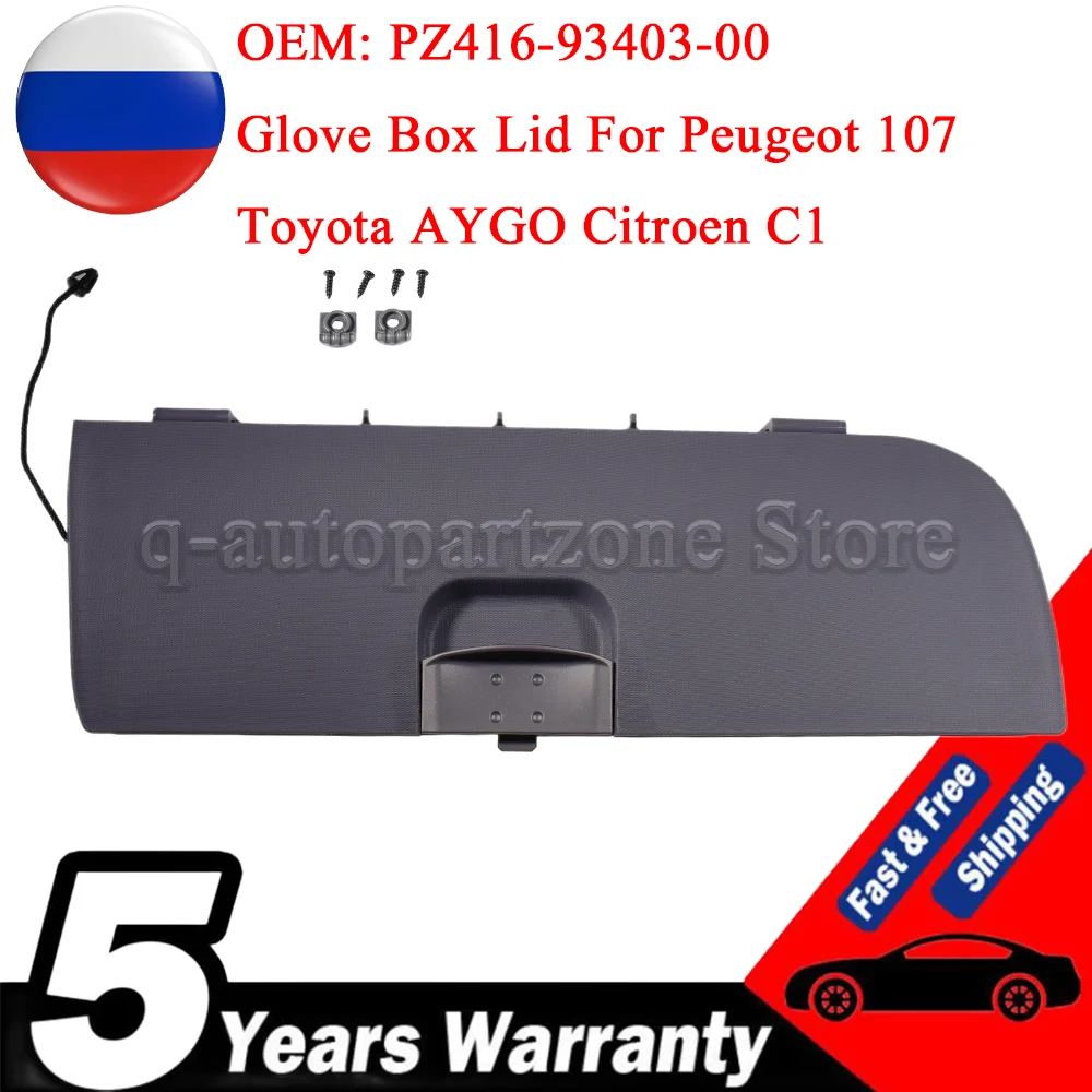 Tapa guantera para Peugeot 107, Toyota Aygo y Citroën C1 2005-2015