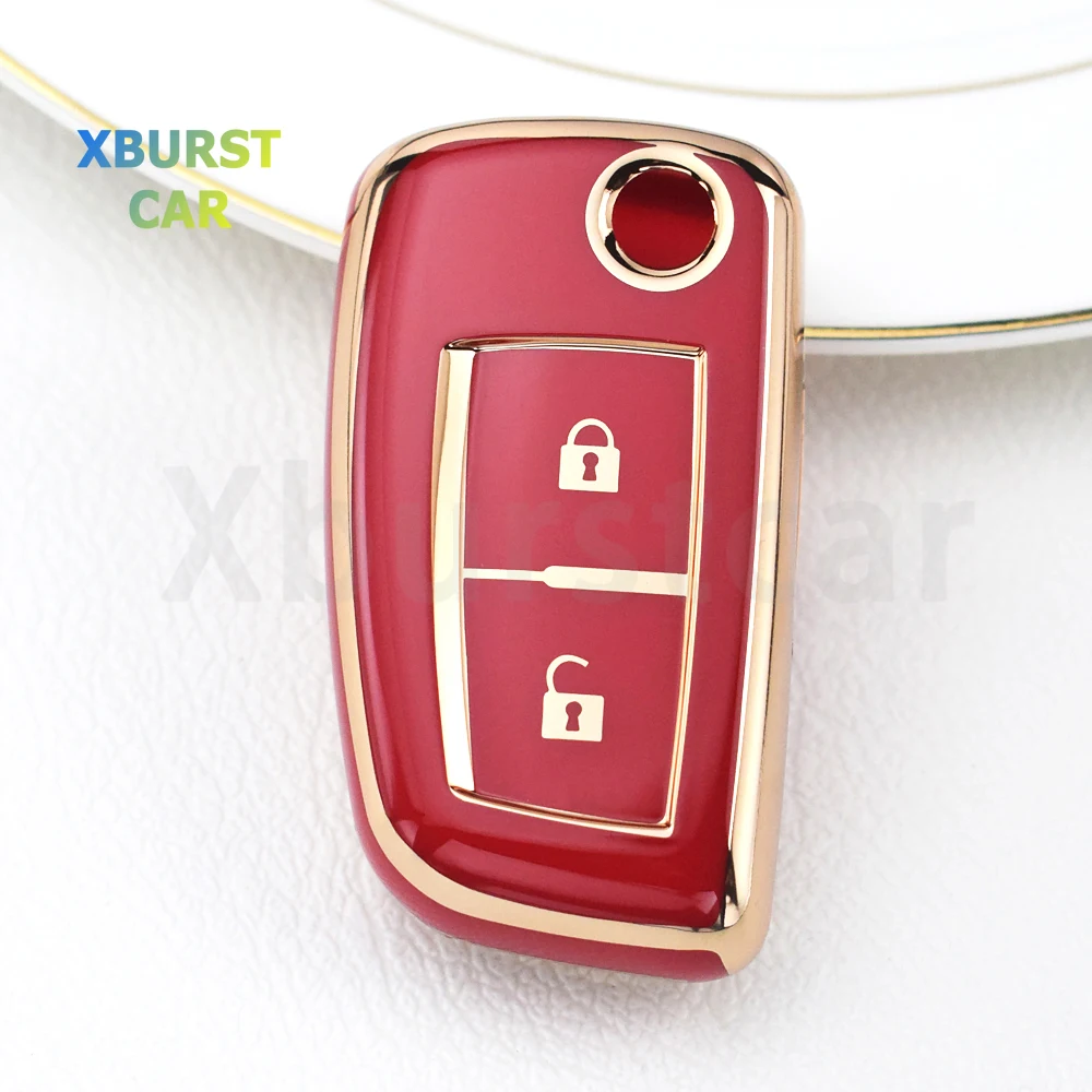 Funda protectora de TPU para llave Nissan de 2 botones