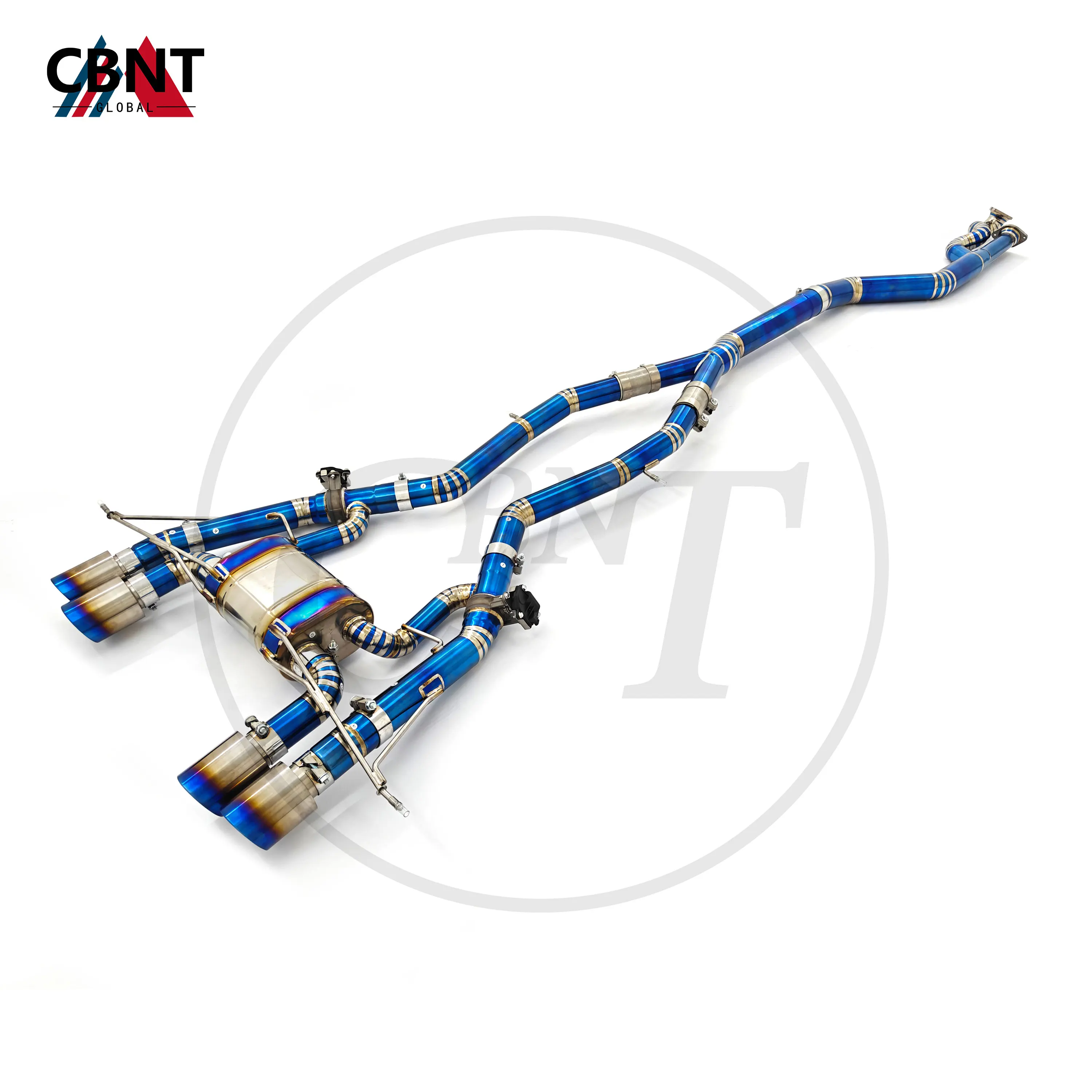 Sistema de escape CBNT de titanio con válvula para BMW M3/M4 G80/G82