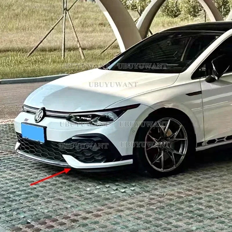 Para VW Golf MK8 r-line/GTI coche negro brillante/otros colores parachoques delantero divisor lateral alerón embellecedor luz antiniebla Canard 2020+ - imagen 2