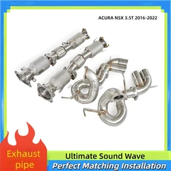 Silenciador de escape inox para Acura NSX 3.5T (2016-2022)