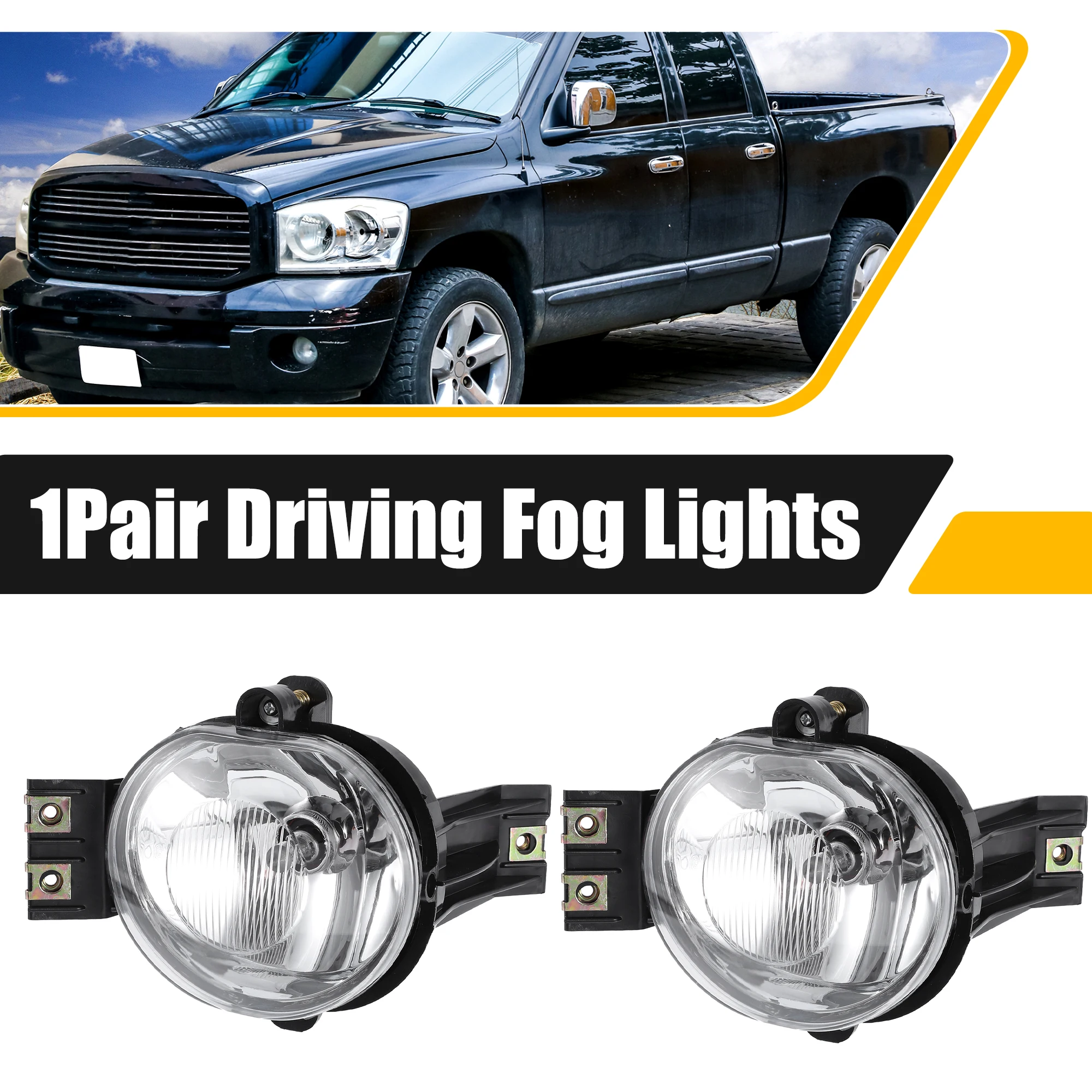 55077474AE Faros antiniebla transparentes Dodge Ram 1500/2500