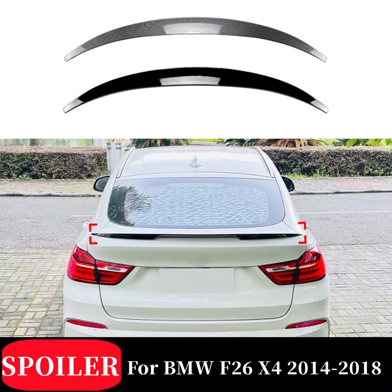 Alerón ABS BMW X4 F26 2014-2018 acabado carbono negro brillante