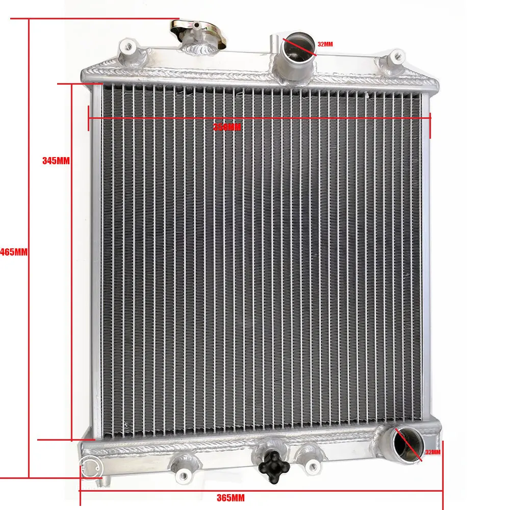 Medidas del radiador de aluminio