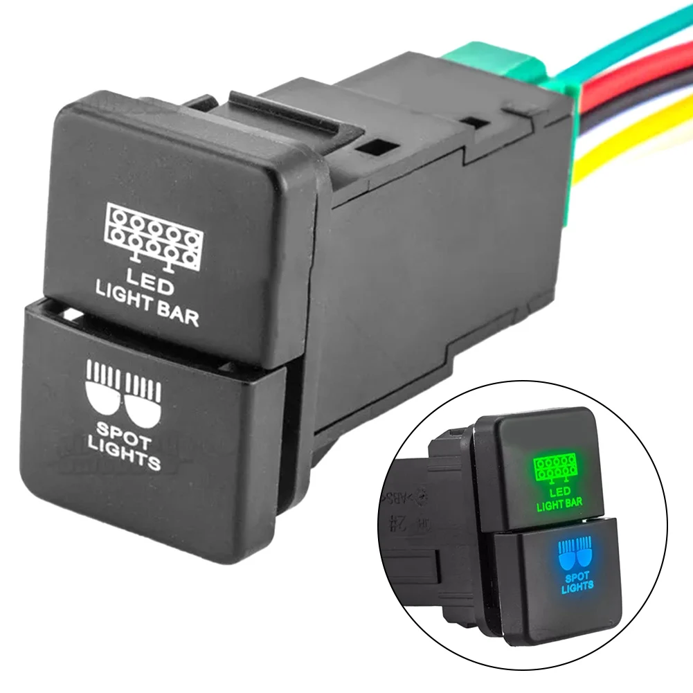 Interruptor doble para barra LED y antinieblas Toyota Tacoma - imagen 5