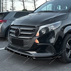 Maxton divisor parachoques delantero negro brillante – Mercedes Clase V W447
