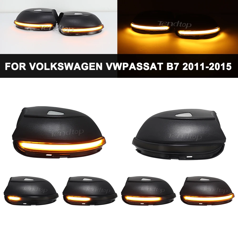 Intermitente LED dinámico secuencial espejo VW Passat B7 Scirocco CC EOS Beetle - imagen 2