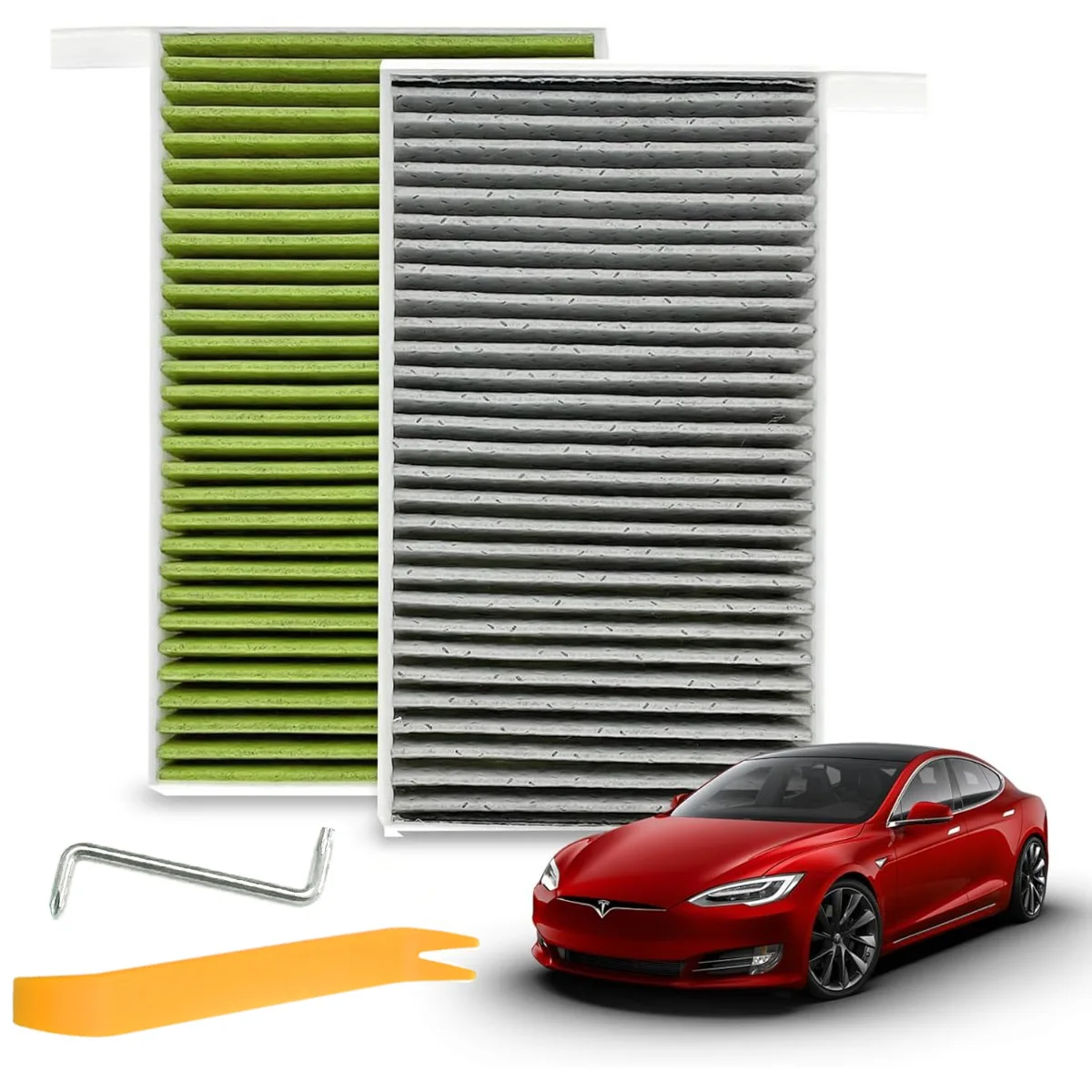 Filtro de cabina con carbón activado para Tesla Model 3/Y – coche