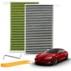 Filtro de cabina con carbón activado para Tesla Model 3/Y – coche