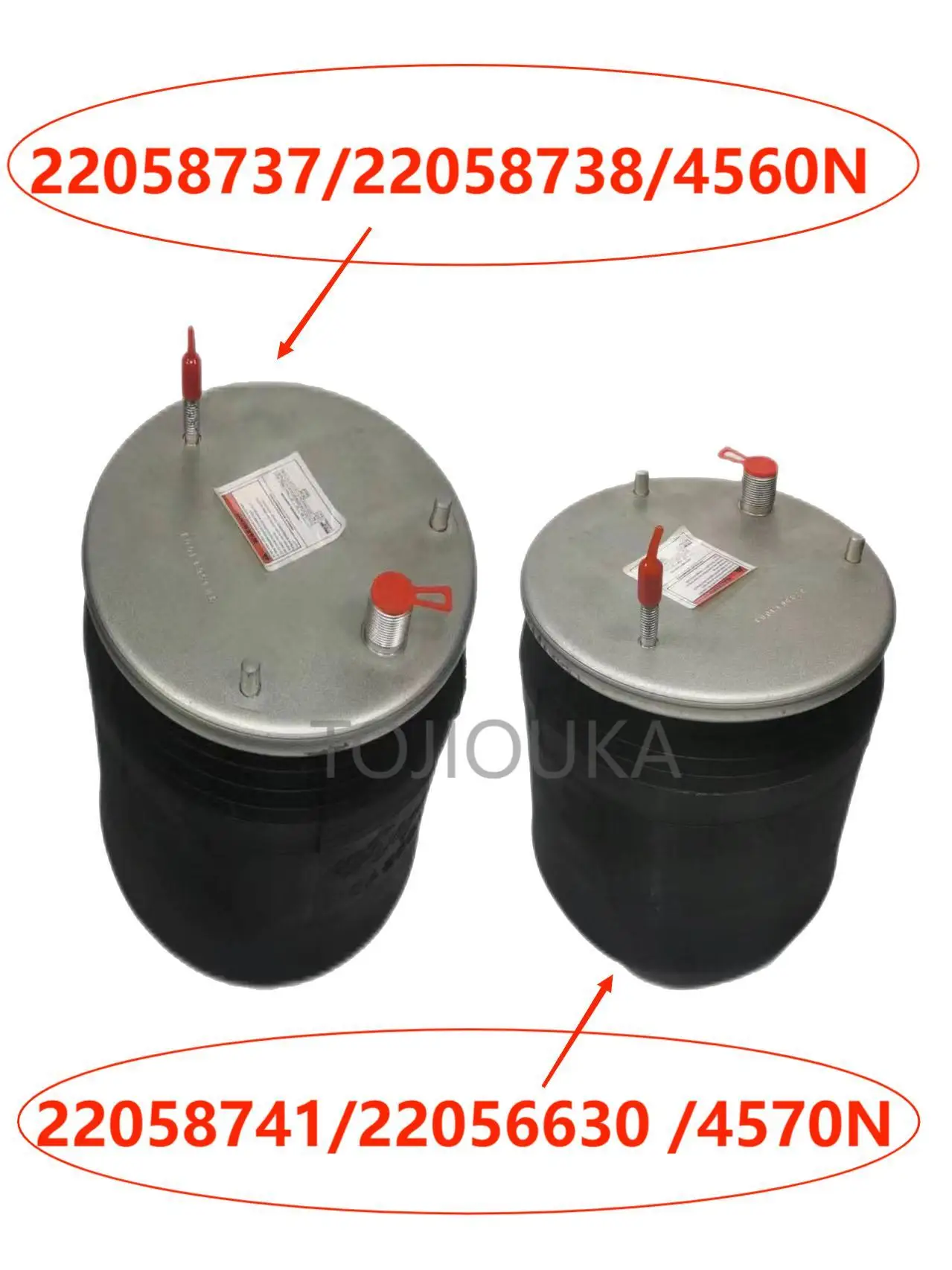 Resortes de aire para Volvo, OEM 4560N, 22058737, 22058738, 21224745, 21224746, 4570N, 22058741, 22056630, 21224749, 21224750