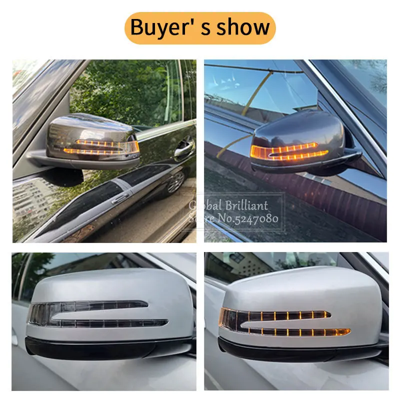 Luz LED intermitente para espejo retrovisor Mercedes W221 W212 W204 - imagen 4