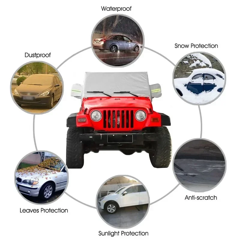 Funda hardtop plateada para Jeep Wrangler JK JL TJ 2007-2021 - imagen 2