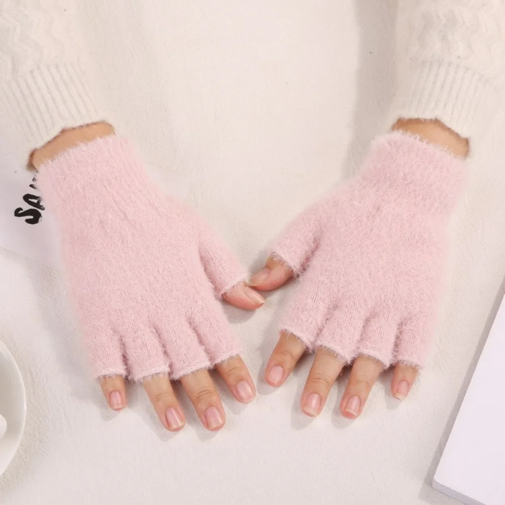 Guantes sin dedos térmicos con pantalla táctil para adultos - imagen 4