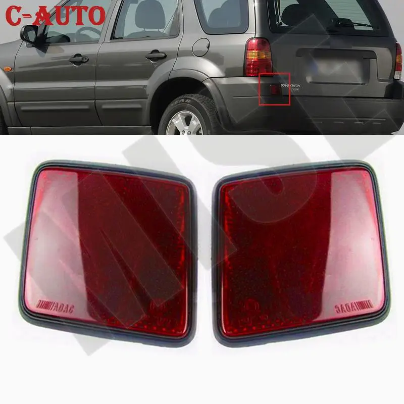 Reflector de parachoques trasero, lámpara antiniebla, luz de freno de parada, lámpara de guarnición, Panel de cubierta embellecedora para Ford Escape Kuga Maverick 2005, 2006, 2007