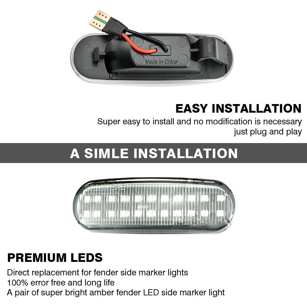 Intermitente lateral LED dinámico para Fiat Panda, Punto, Stilo y Qubo - imagen 4