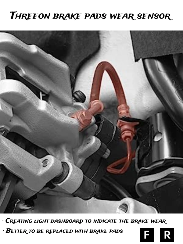 THREEON BWS7004 pastillas de freno Sensor de desgaste delantero para BMW serie 1-F20/F21 3-F30/F35/F80 2Coupe-F22/F87 4Coupe-F32/F82 675mm - imagen 5