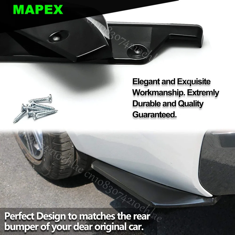 Parachoques delantero y trasero para Chrysler 300 SRT8, alerón, Kit de carrocería, faldón lateral, negro brillante - imagen 2