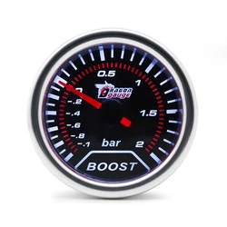Manómetro turbo DRAGON GAUGE 52 mm mecánico, esfera ahumada