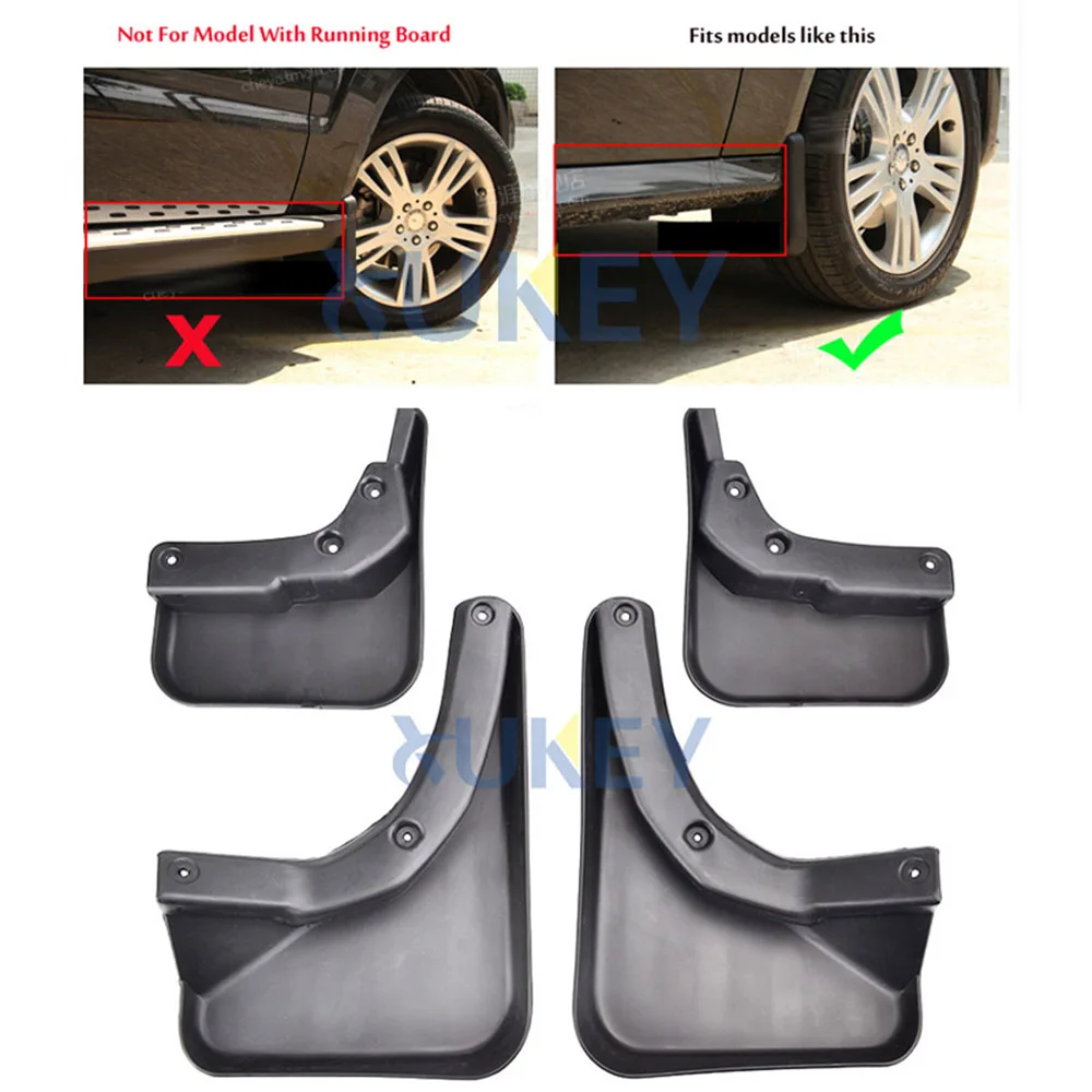 Faldillas guardabarros Mercedes-Benz GLK X204 sin estribos (2009-2015) - imagen 3