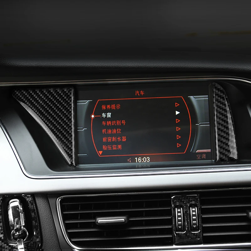 Embellecedor navegador de fibra de carbono para Audi A4 B8