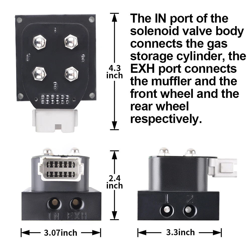 Válvula solenoide suspensión neumática kit colector universal - imagen 2