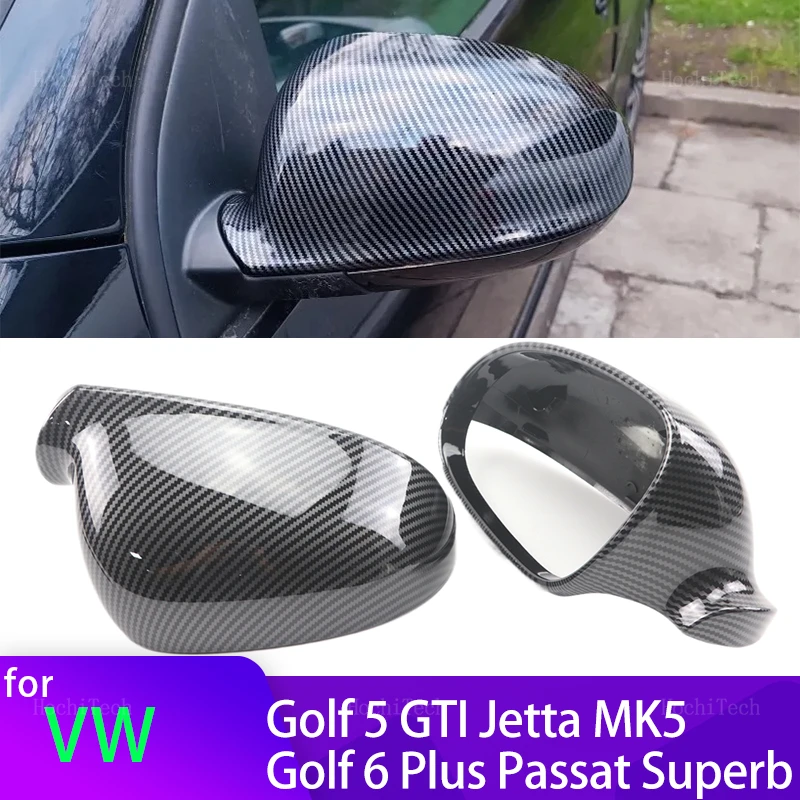 Tapa retrovisor carbono negro – VW Golf 5 Jetta MK5 Passat B6