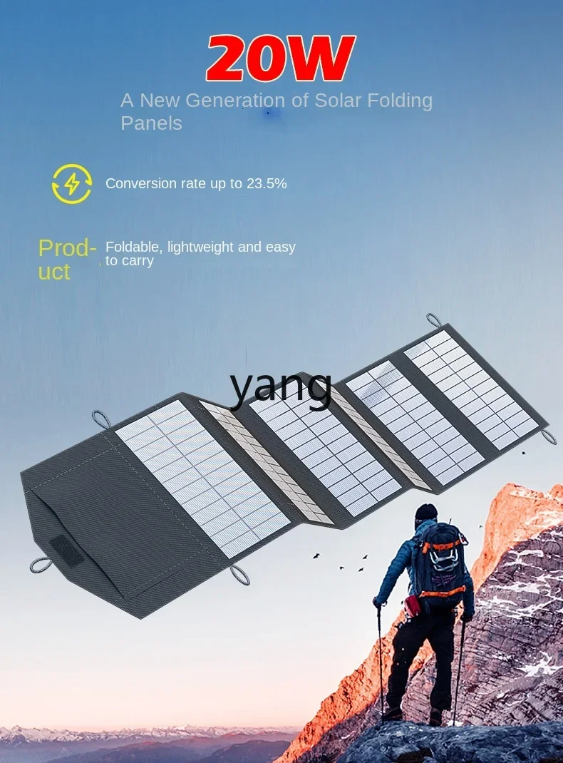 Cargador solar portátil plegable para móvil en exterior bolsa - imagen 5