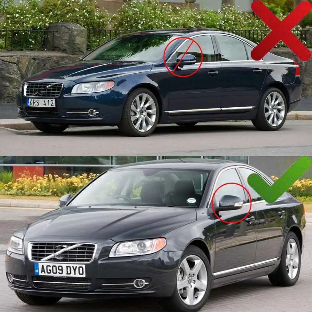 Carcasas de retrovisor efecto carbono Volvo C30/S40/S60/S80/V50/V70 - imagen 2