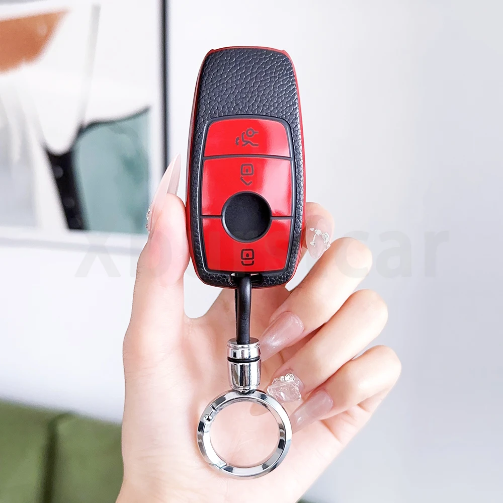 Carcasa de 3 botones para Mercedes Benz A C E S G clase GLC CLE CLA GLB GLS W177 W205 W213 W222 X167 AMG funda para llave remota de coche - imagen 3