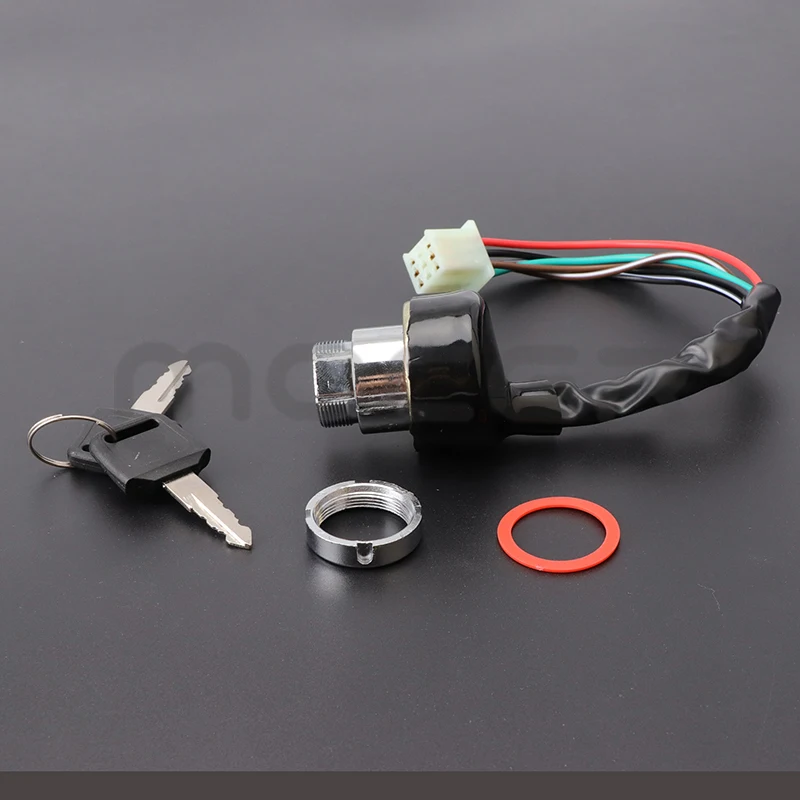 Detalle del conector y los cables del interruptor