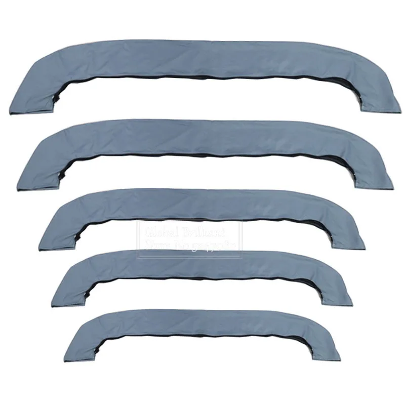 Cubierta de bota superior Bimini de 4 arcos, cubierta de almacenamiento de dosel de bota superior de barco Bimini impermeable 600D, accesorios marinos Anti-UV a prueba de polvo - imagen 2
