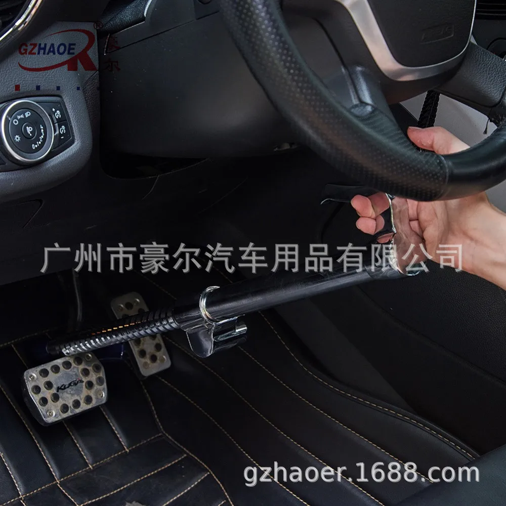 Cerradura antirrobo para volante en tres secciones
